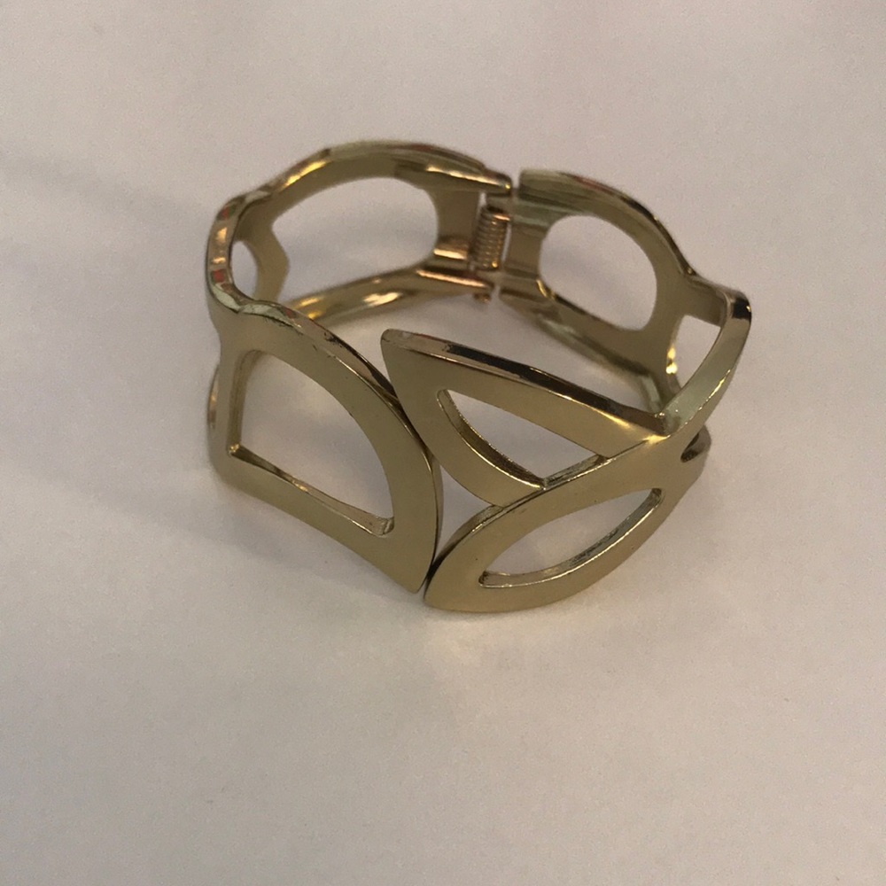 Gold cuff bracelet